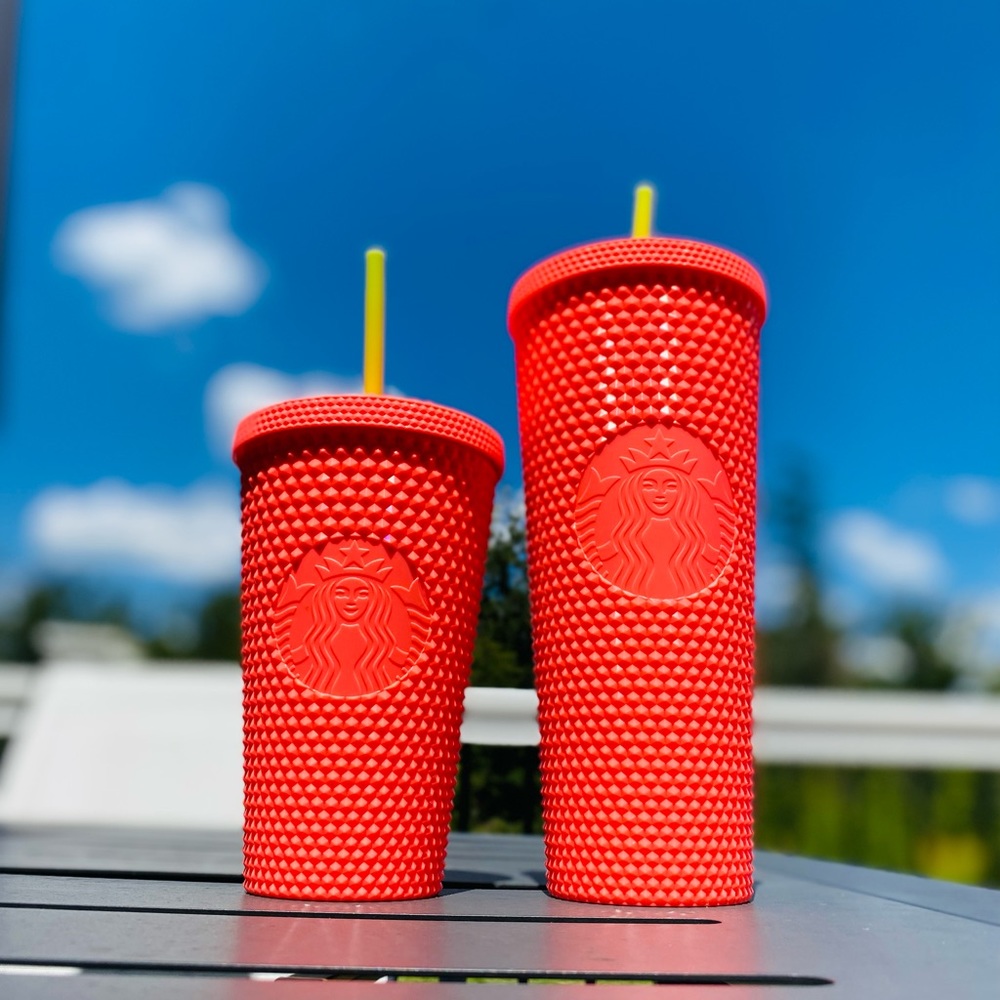 Starbucks Summer 2022 Dragonfruit Studded Set 3Pc